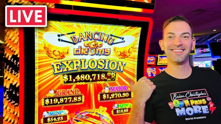 LIVE Dancing Drums EXPLOSION Gold Fish Casino Slots