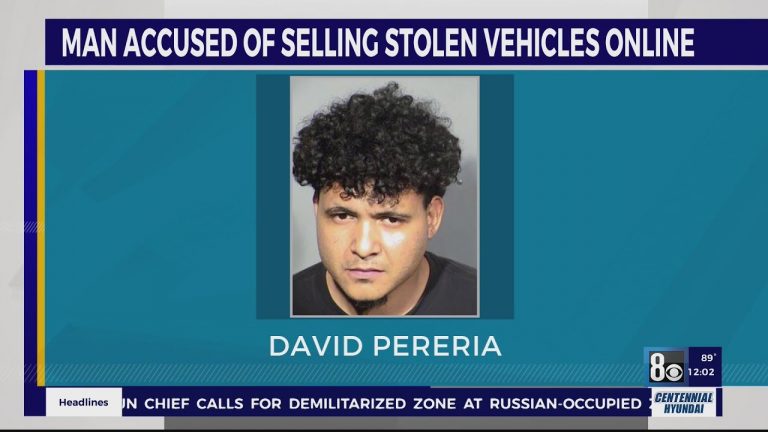 Las Vegas DMV officers arrest man accused of selling stolen cars online, believed to be part of larg