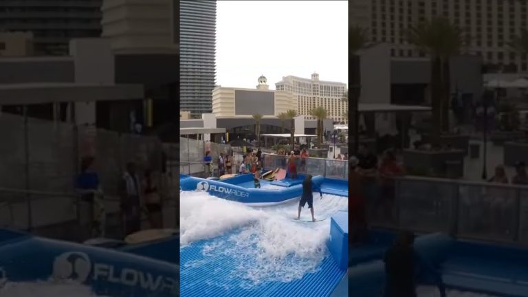 Las Vegas Surf Machine at Planet Hollywood Caesars Palace Resort Pool Deck FlowRider