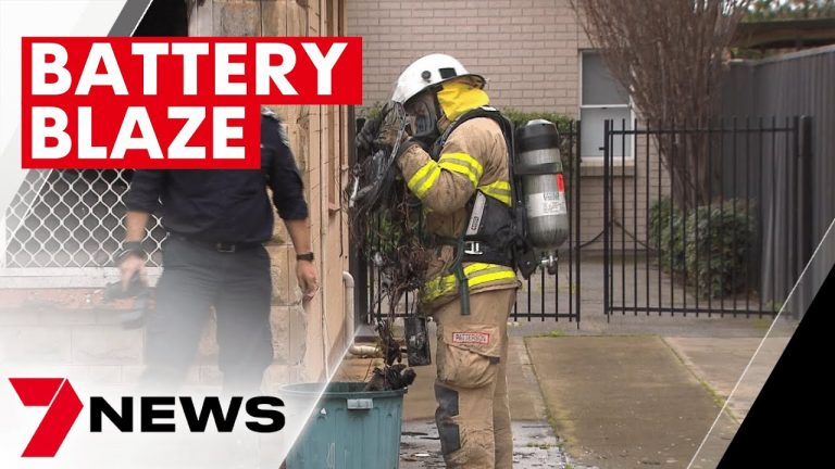 Lithium-ion battery off charge explodes in Camden Park, gutting home | 7NEWS