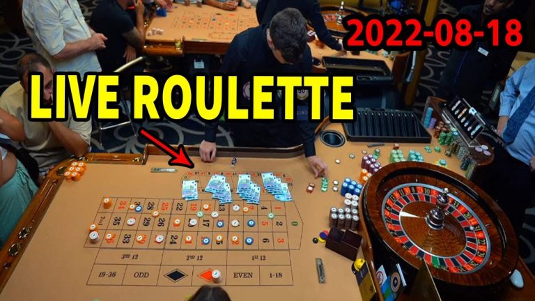 Live Roulette from the Casino table night Thursday Lots of betting 2022-08-18