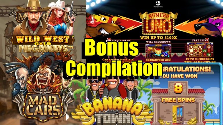 Low Stake Slots Bonus Compilation, Mad Cars, Banana Town, Wild West Gold Megaways & Much More