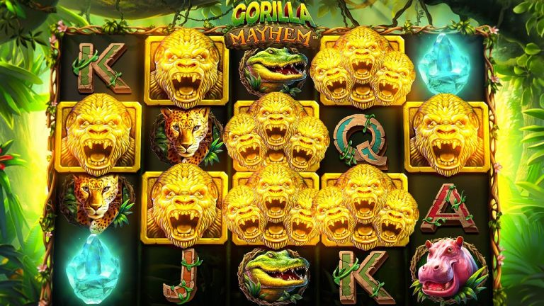 MASSIVE HIT ON GORILLA MAYHEM SLOT!