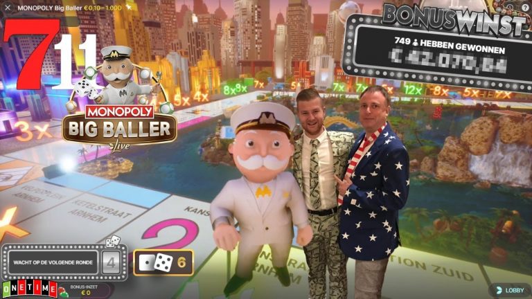 MONOPOLY BIG BALLER Evolution gaming bij 711 casino