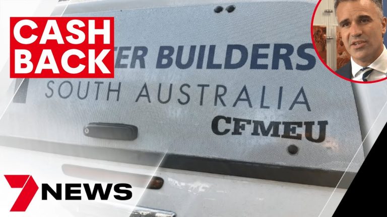 Major CFMEU donation backflip ordered by Premier Peter Malinauskas | 7NEWS