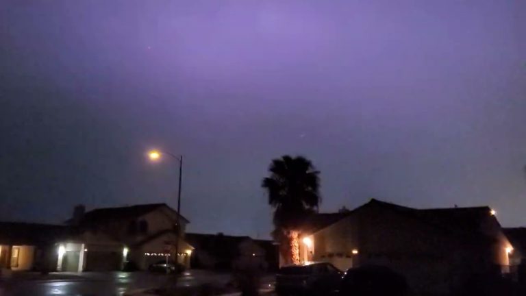 North Las Vegas Severe Thunderstorm Crazy Machine Gun Lightning 07.28.22 50 seconds