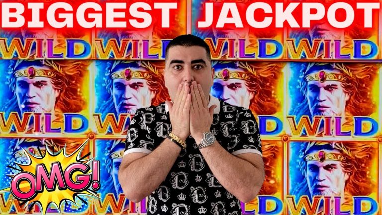 OMG BIGGEST JACKPOT On New Slot Machine – Luckiest Gambler In The World