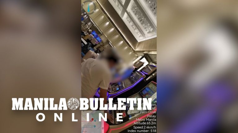 PNP official nabbed while playing slot machine in Pasay casino