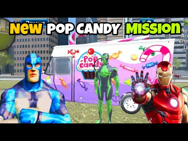 Pop candy mission in rope frog ninja hero | frog ninja hero | new mission rope frog ninja hero