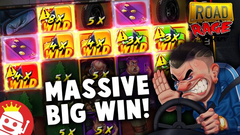 ROAD RAGE SLOT SUPER INSANE MEGA WIN! BIGGEST WIN YET!