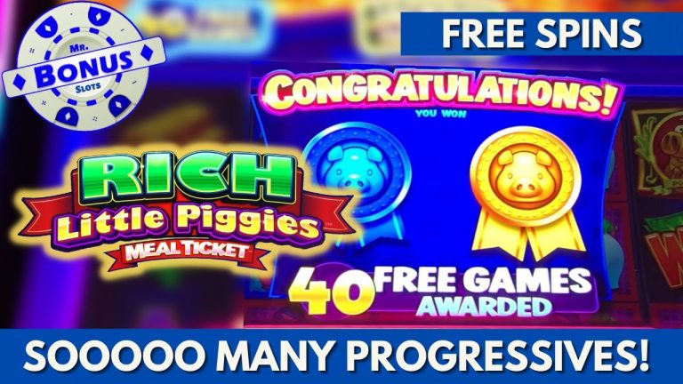 Rich Little Piggies Slot gives 40 FREE Games with a ridiculous amount of Progressives! #comeback