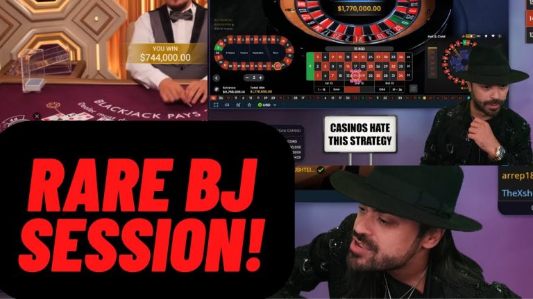 Roshtein With The Rare Blackjack Session Along With Roulette!