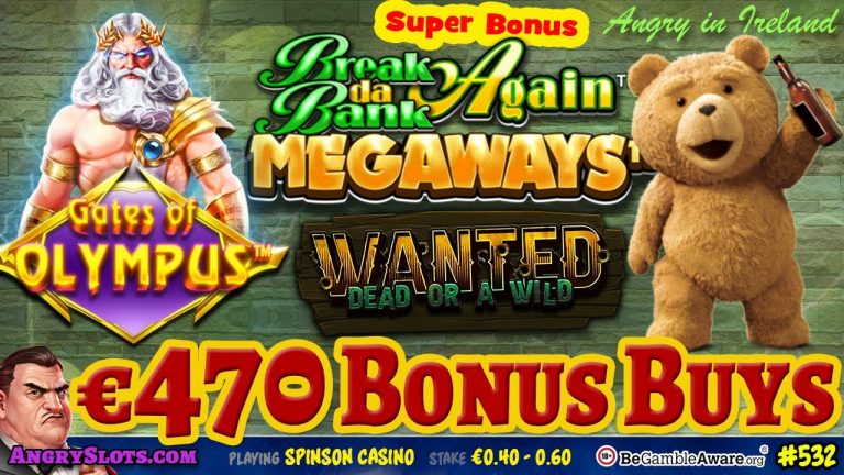 SLOTS BONUS BUYS – Break Da Bank Again *Super Bonus*, Wanted Dead or a Wild *Dead Bonus* & more