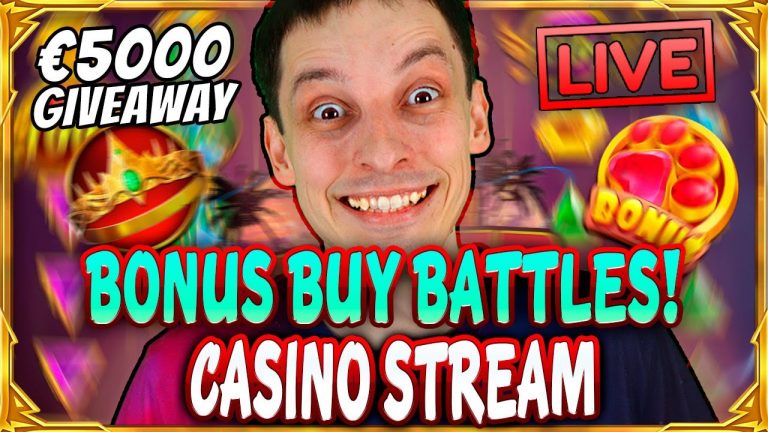 SLOTS LIVE BONUS BUY BATLLE! Casino Stream Big Wins with mrBigSpin