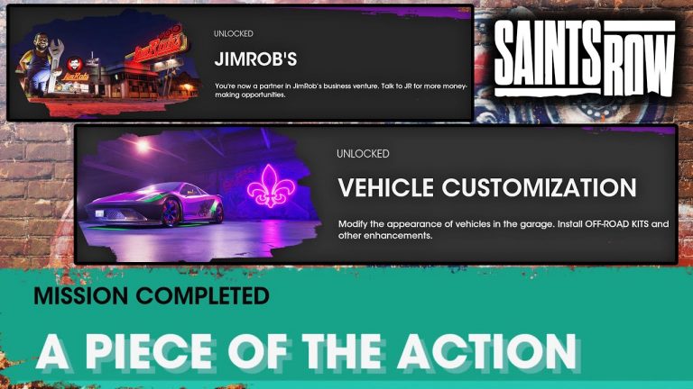 Saints Row 2022: Vehicle Customization Unlocked | A Pice of The Action Guide | Unlock JIMROB’S