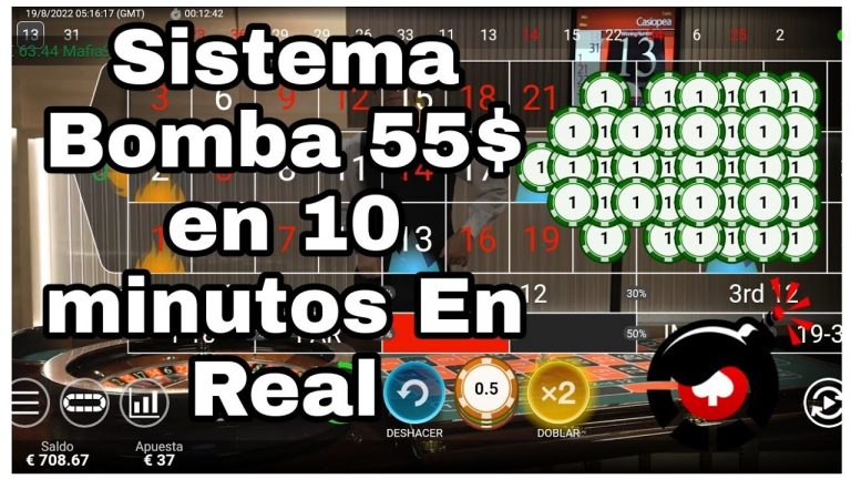 Sistema Bomba para ganar ala ruleta del Casino online Probado en Real 55$ en 10 minutos 100% Win