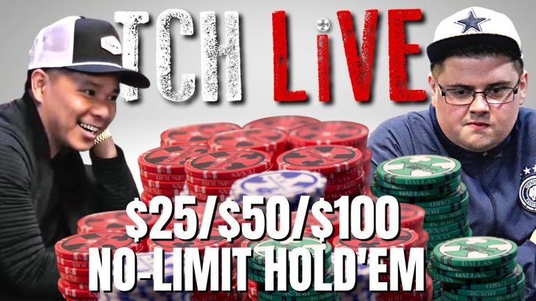 Super HIGH STAKES | $25/$50/$100 No-Limit Hold’em | TCH LIVE Poker