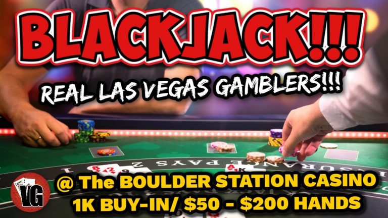 Vegas Gamblers Risking 1k on Blackjack @ Boulder Station Casino | September 2022