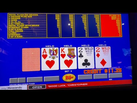 Video Poker: Deuces Wild Bonus Poker Progressive Session!