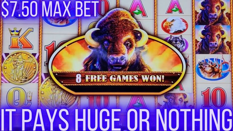 What Will Pay MAX BET Bonuses On Buffalo Slots !