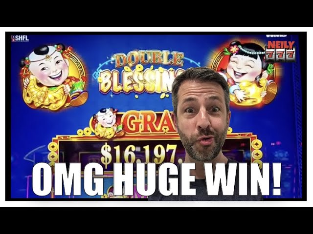 What kind of bonus is this?! HUGE WIN on Double Blessings Slot Machine!