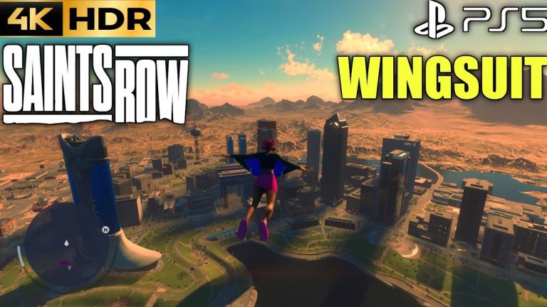 Wingsuit Saints Row Wingsuit Gameplay PS5 | Saints Row 5 Wingsuit | Saints Row Reboot 2022 Wingsuit