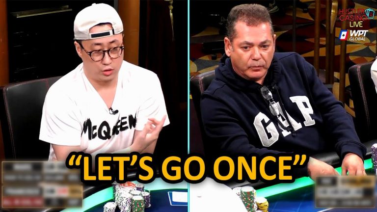 $105,000 Pot and A TERRIBLE Spot To Go All In @Hustler Casino Live