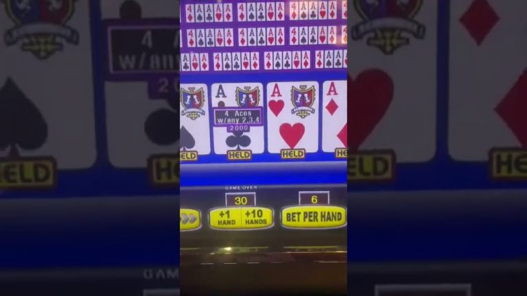 4 Aces and Low Kicker – Double Double Bonus Poker