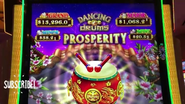 5 FREE Games!! Mini & Minor Jackpots on Dancing Drums Prosperity!!