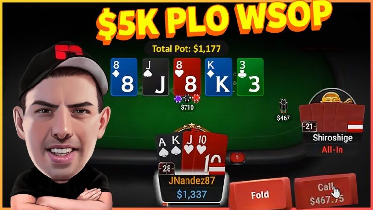 $5000 PLO WSOP Online Event on GGPoker