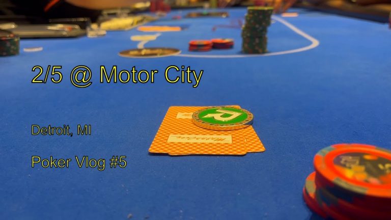 All in Preflop Against Maniac’s Dominated Hands at Motor City Detroit | Poker Vlog #5