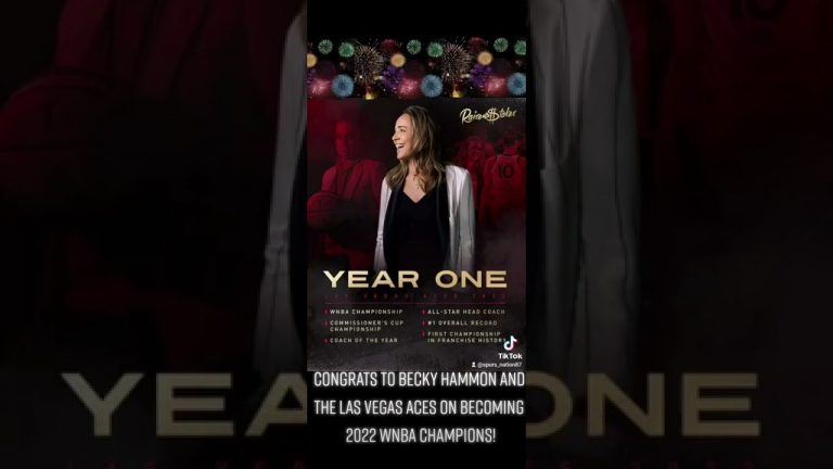 Becky Hammon And The Las Vegas Aces Are 2022 WNBA Champion. Congrats!