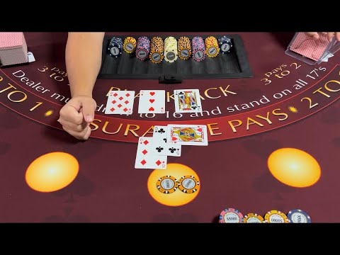 Blackjack | $75,000 Buy In | EPIC High Limit Blackjack Session! Huge Double Down Bets & Lucky Hands!