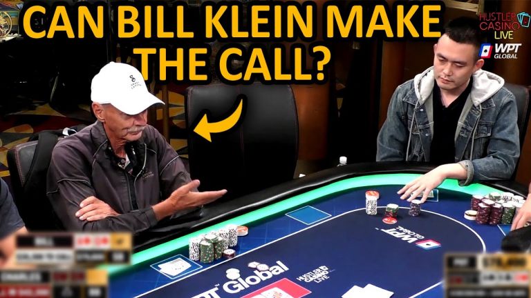 Bluff Shove Against Billionaire Bill Klein in a $100,000 Pot @Hustler Casino Live