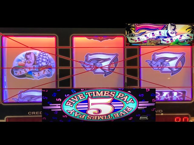 CLASSIC OLD SCHOOL CASINO SLOTS: SEVEN SEAS + 9 LINE 5 REEL FIVE TIMES PAY SLOT PLAY! 5 TIMES PAY!