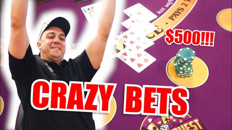 CRAZY BETS 10 Minute Blackjack Challenge – WIN BIG or BUST #146