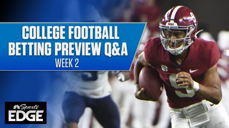 College Football Week 2 Betting Preview Q&A with live odds, props, best bets and more | NBC Sports