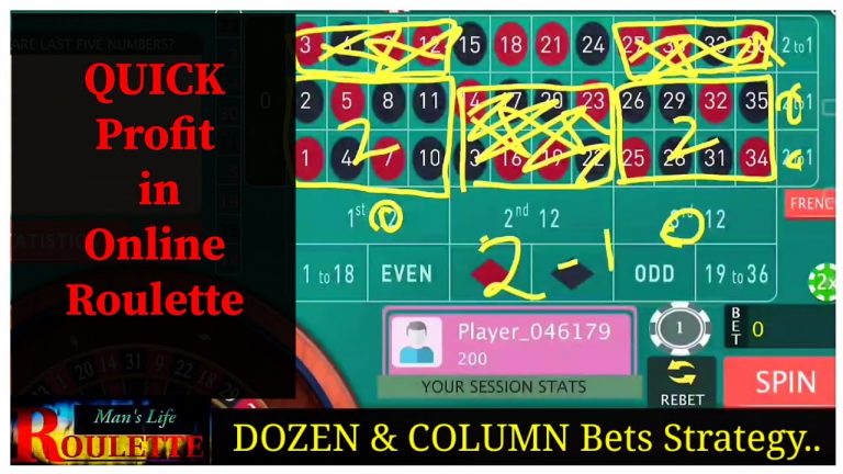 Dozen and Column Bets winning Strategy.