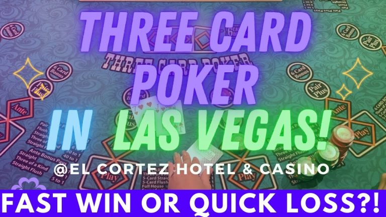 GREAT RUN?! THREE CARD POKER IN LAS VEGAS!