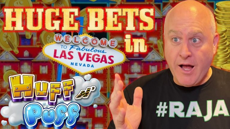 HIGH LIMIT SLOT PLAY in LAS VEGAS! HUFF N’ PUFF JACKPOTS & MORE! Fire Link Slot Machine