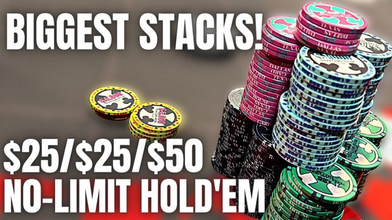 HIGH STAKES! $25/$25/$50 No-Limit Hold’em from Dallas, TX!