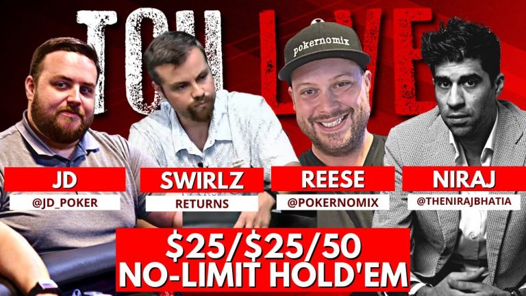 HIGH STAKES! $25/$25/$50 No-Limit Hold’em from Dallas, TX!