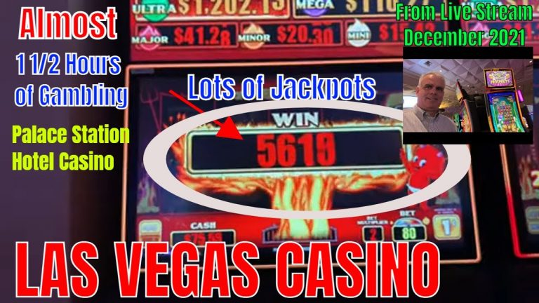 HOUR and a HALF of CASINO GAMING – HOT STUFF – Dancing Drums – Heidis House – KENO – LAS VEGAS 2021