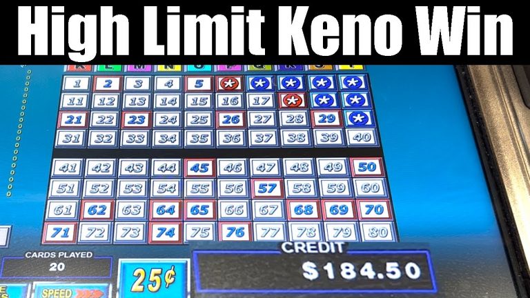 High Limit Keno Win??