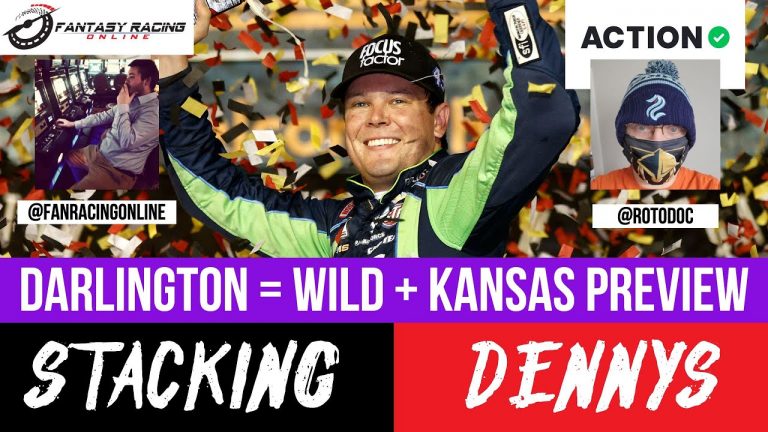 Holy Sh*t Darlington Was Wild + Kansas Playoff Race NASCAR Betting/Fantasy Preview | Stacking Dennys