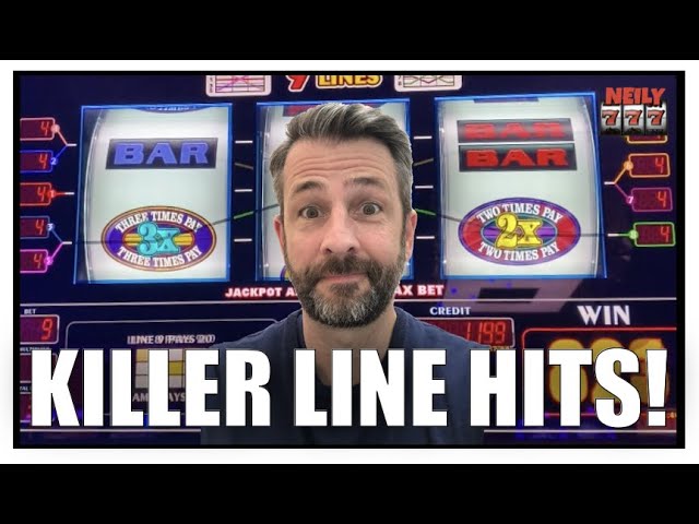 It took only 2 spins to get some KILLER LINE HITS! Double 3x 4x 5x Times Pay Slot Machine!