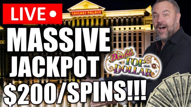 LIVE $200/SPINS on DOUBLE TOP DOLLAR! MASSIVE WIN | HIGH LIMIT SLOT PLAY IN LAS VEGAS