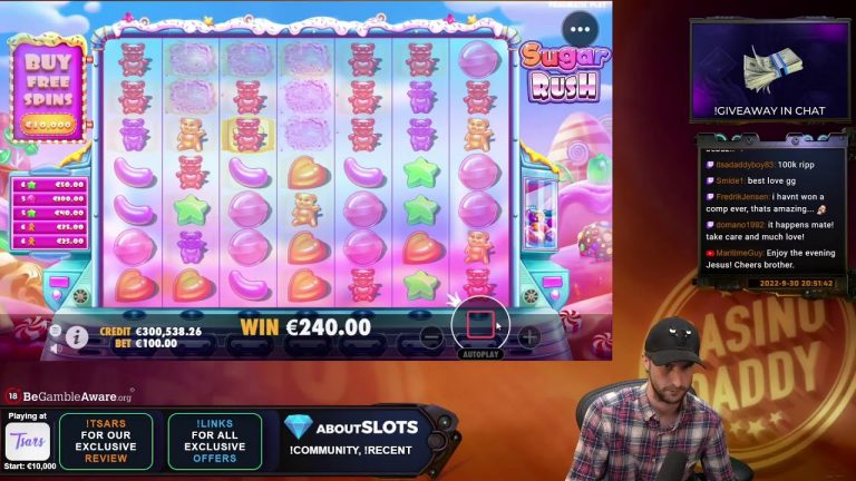 LIVE CASINO SLOTS W CASINODADDY!RC3 – INSANE GIVEAWAY WITH ROBERTO CARLOS!