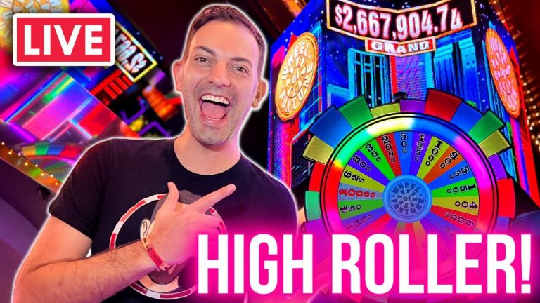 LIVE High Roller in Las Vegas Wheel of Fortune