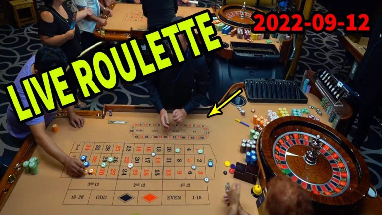 LIVE ROULETTE Real Casino Table Night Monday Special Bet 2022-09-12